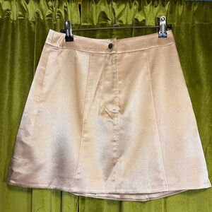 The Jet Set Diaries On a Whim Champagne Mini Skirt. Size Small. Retail $139